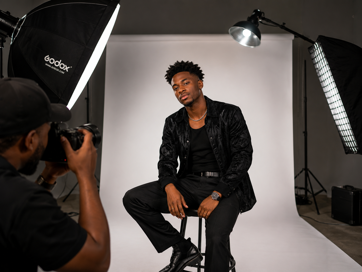 Artiste en studio d'enregistrement