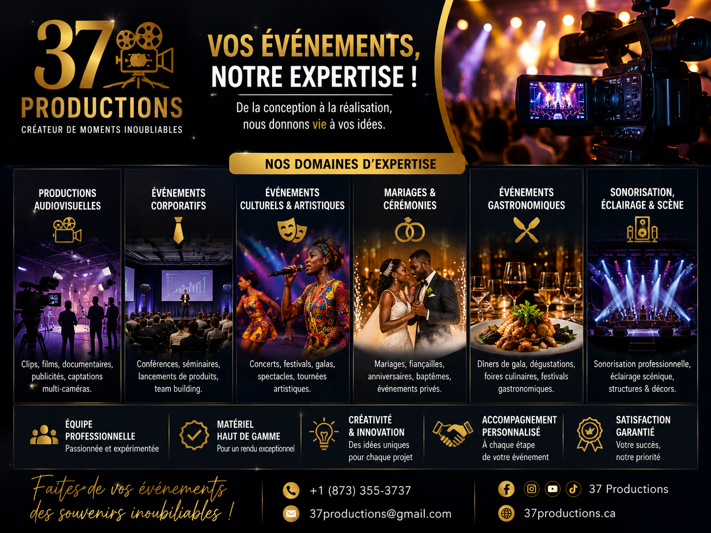 Mariage et réception privée élégante