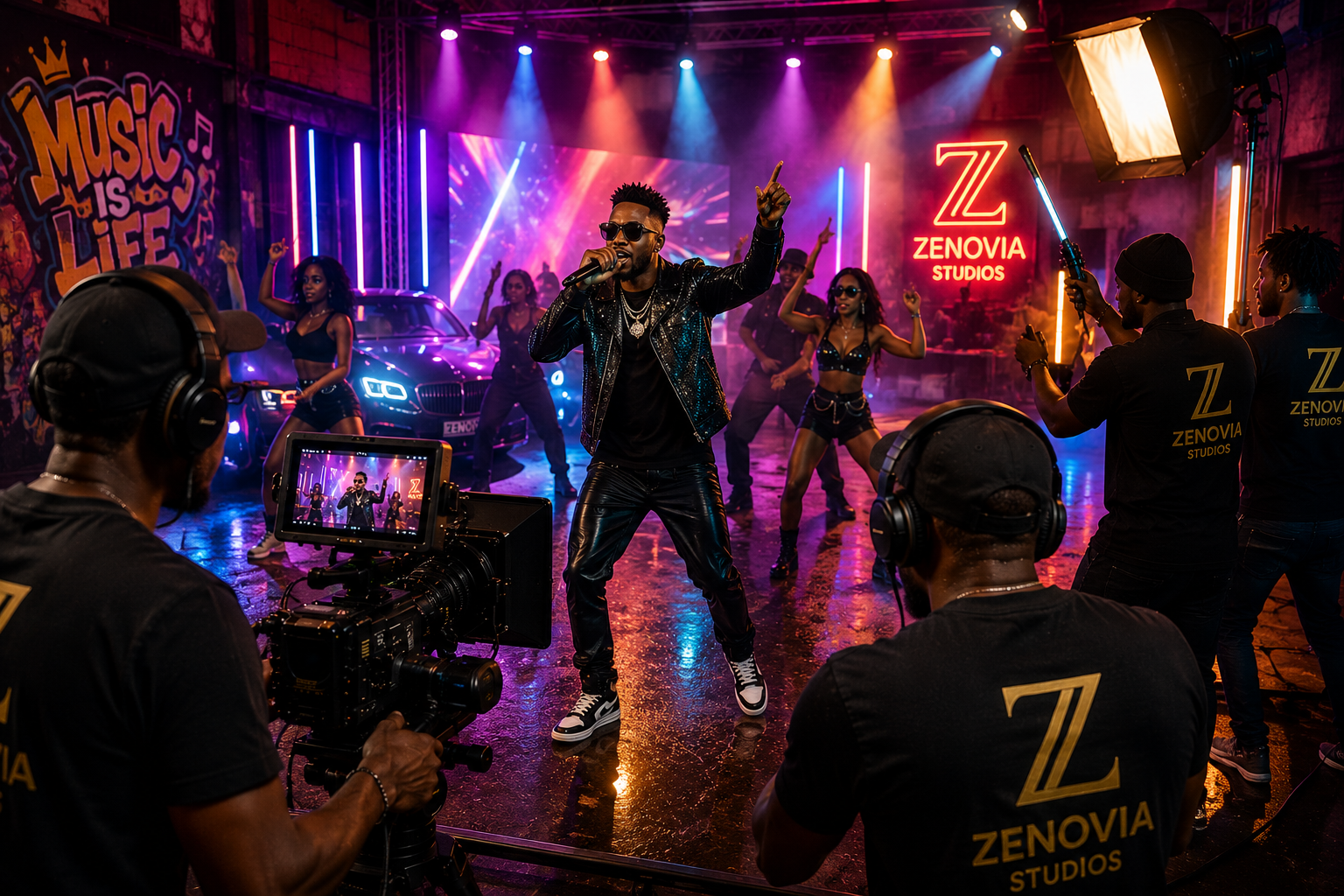 Tournage de clip musical